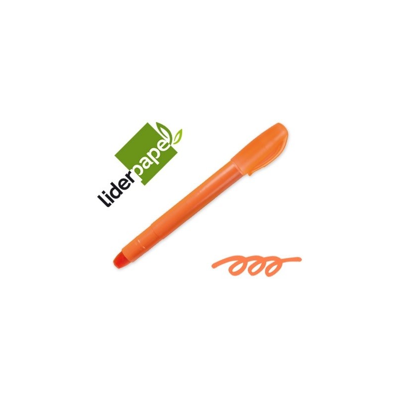 MARCADOR DE CERA GEL LIDERPAPEL FLUORESC. NARANJA