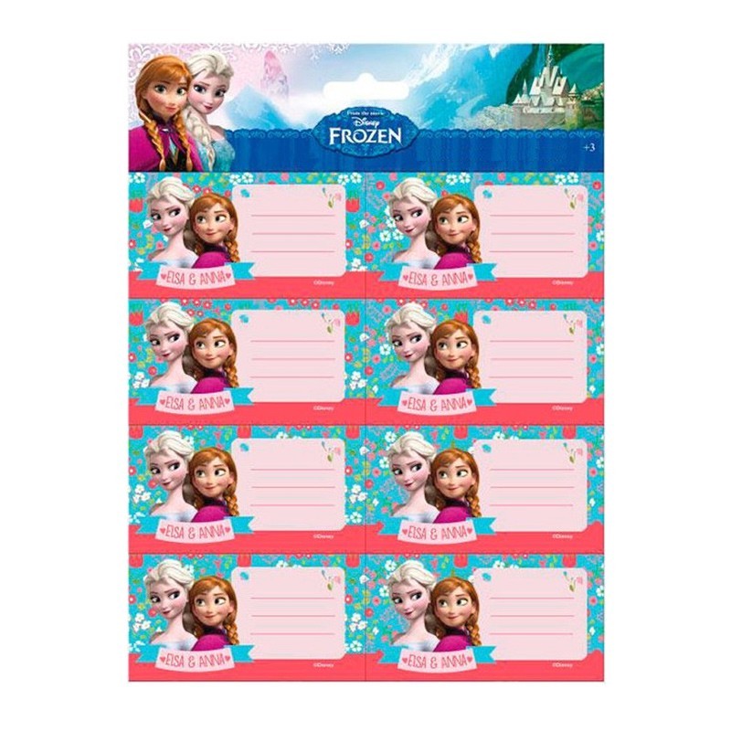 ETIQUETAS PEGATINAS FROZEN DISNEY ELSA ANNA