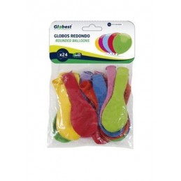GLOBO 24CM BOLSA 24 UNID REDONDO