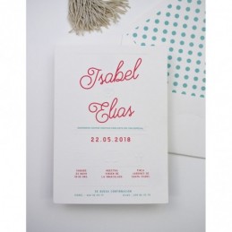 TARJETA INVITACION 8x12 BLISTER 6 UNID RELIEVE