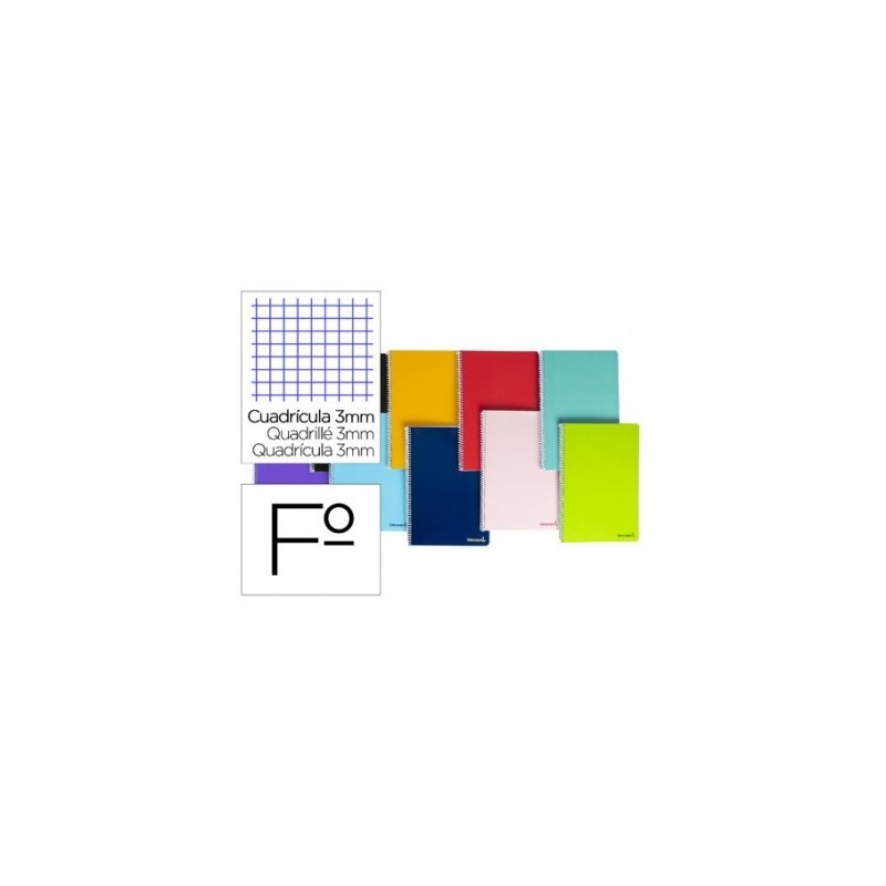 CUADERNO DE ANILLAS LIDERPAPEL 3mm A4 BF06 60gr 80