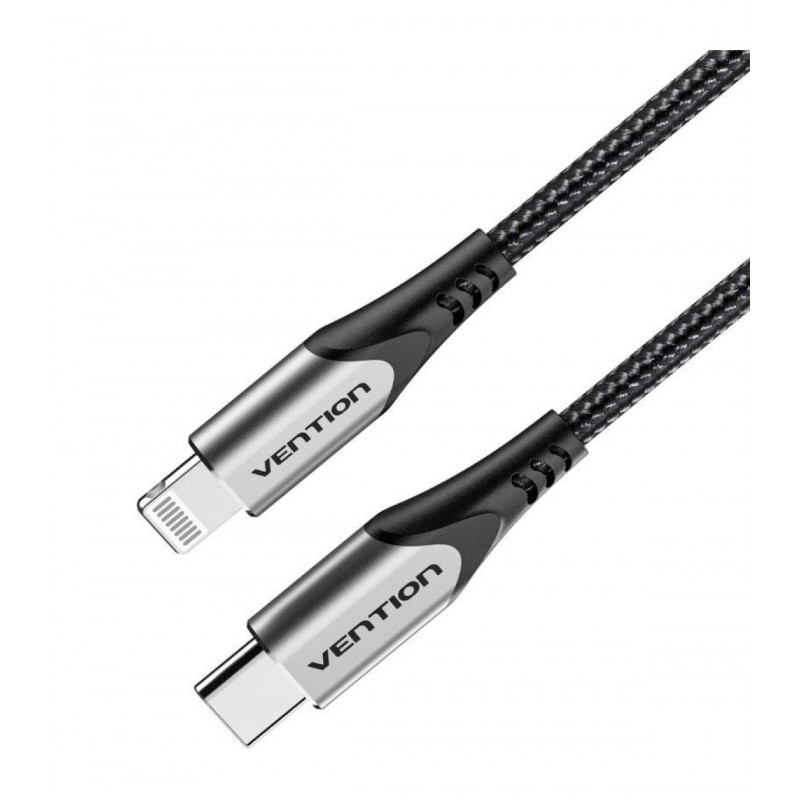 CABLE USB 2. TIPO C A LIGHTNING VENTION 2MT 27W