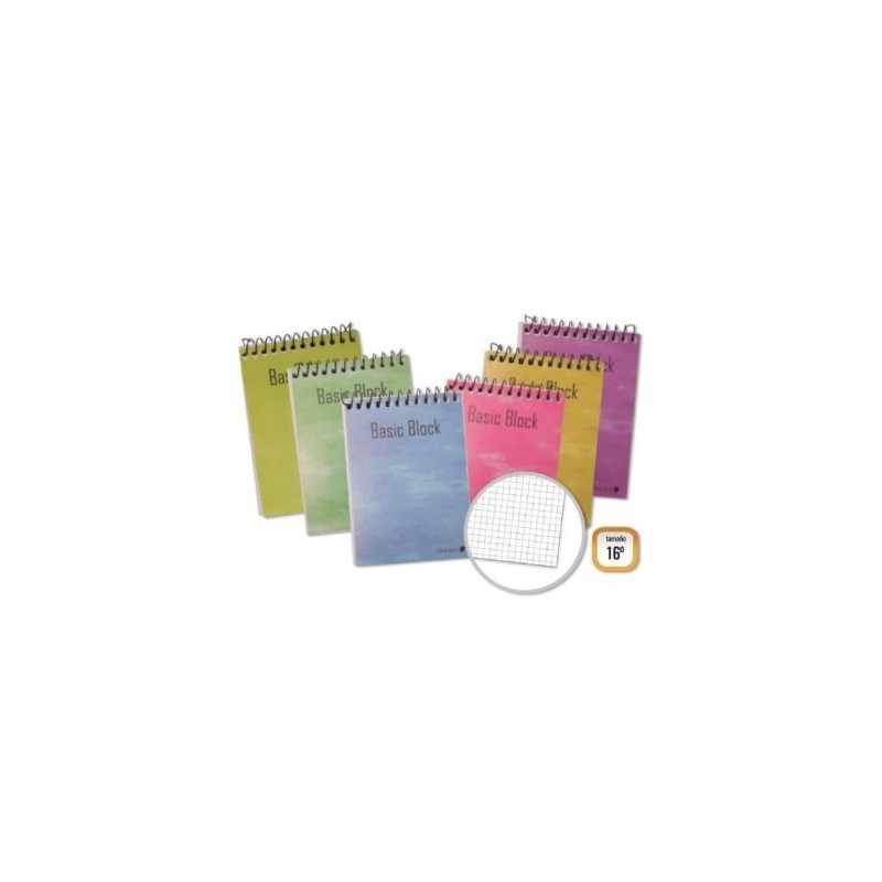 LIBRETA CUADRICULA 4X4 16VO