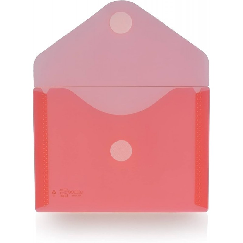 SOBRE CON VELCRO 105x60 PP MINIBAG ROJO