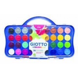 GIOTTO ACUARELAS 30MM ESTUCHE 36UD + 2 PINCELES