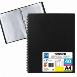 CARPETA FUNDAS PLUS ESPIRAL 40F NEGRO
