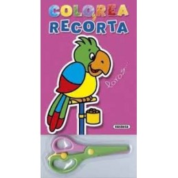 BLOC COLOREA Y RECORTA LOROS