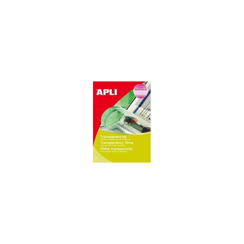 TRANSPARENCIAS LASER APLI 100 unid