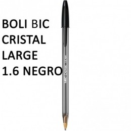 BOLIGRAFO BIC CRISTAL LARGE 1.6 NEGRO