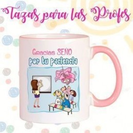 TAZA CERAMICA PROFESORES GRACIAS SEÑO POR TU PACIE