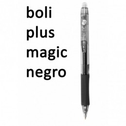 BOLIGRAFO PLUS MAGIC CLICK BORRABLE NEGRO
