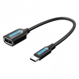 CONVERSOR VENTION USB TIPO C MACHO-USB HEMBRA 15CM
