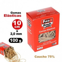 GOMAS ELASTICAS 2MMx10CM FIXO CAJA 100 GR