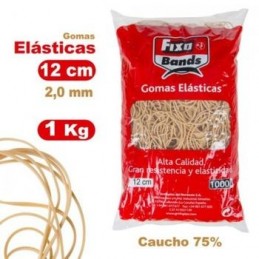GOMAS ELASTICAS 2MMx12CM FIXO BOLSA 1KG
