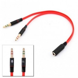 CABLE 2 JACK HEMBRA (3PIN) A 1 JACK MACHO (4PIN)