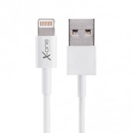 X-ONE CARGADOR COCHE USB 2.1A+CABLE LIGHTNING MFI