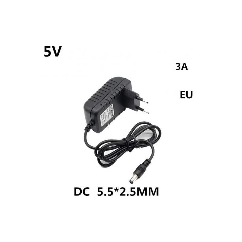 CARGADOR DE 5V 3AMP 5.5x2.5mm