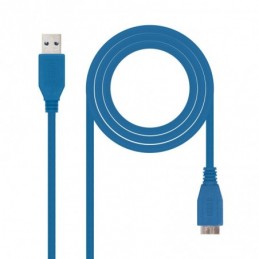 NANO CABLE USB 3.0 TIPO AM MICRO BM AZUL 1mt