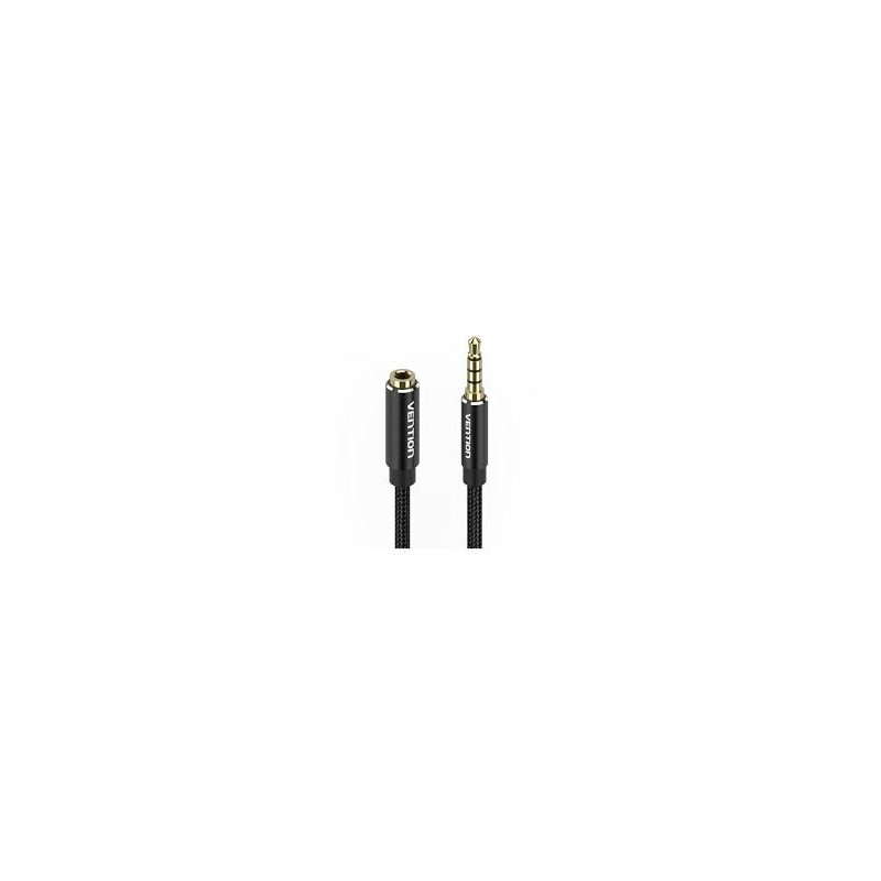 CABLE ESTEREO JACK 3.5 MACHO A JACK HEMBRA 2MT