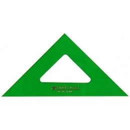 ESCUADRA FABER 16CM VERDE 566-16
