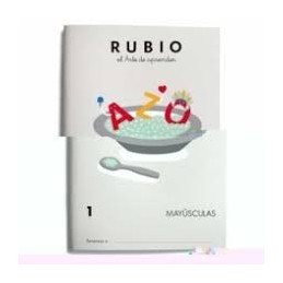 CUADERNO MAYUSCULAS 1 RUBIO +3AÑOS