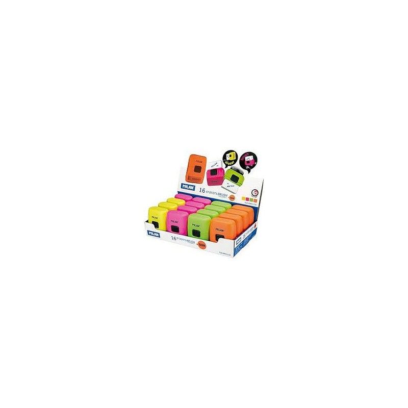 ERASER&BRUSH COMPACT FLUO