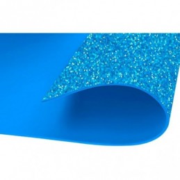 PLANCHA EVA 20x30x2 PURPURINA AZUL