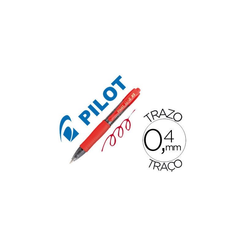 BOLIGRAFO PILOT G-2 PIXIE ROJO TINTA GEL RETRACTIL