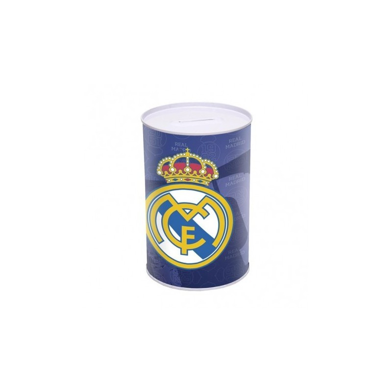 HUCHA METAL CILINDR. REAL MADRID 25