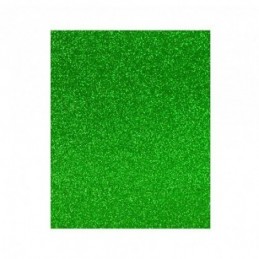 PLANCHA EVA 20x30x2 PURPURINA VERDE