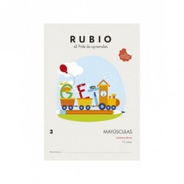 CUADERNO MAYUSCULAS 3 RUBIO +5AÑOS