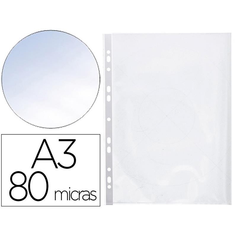 FUNDA MULTITALADRO Q-CONNECT A3 APAISADO 80M