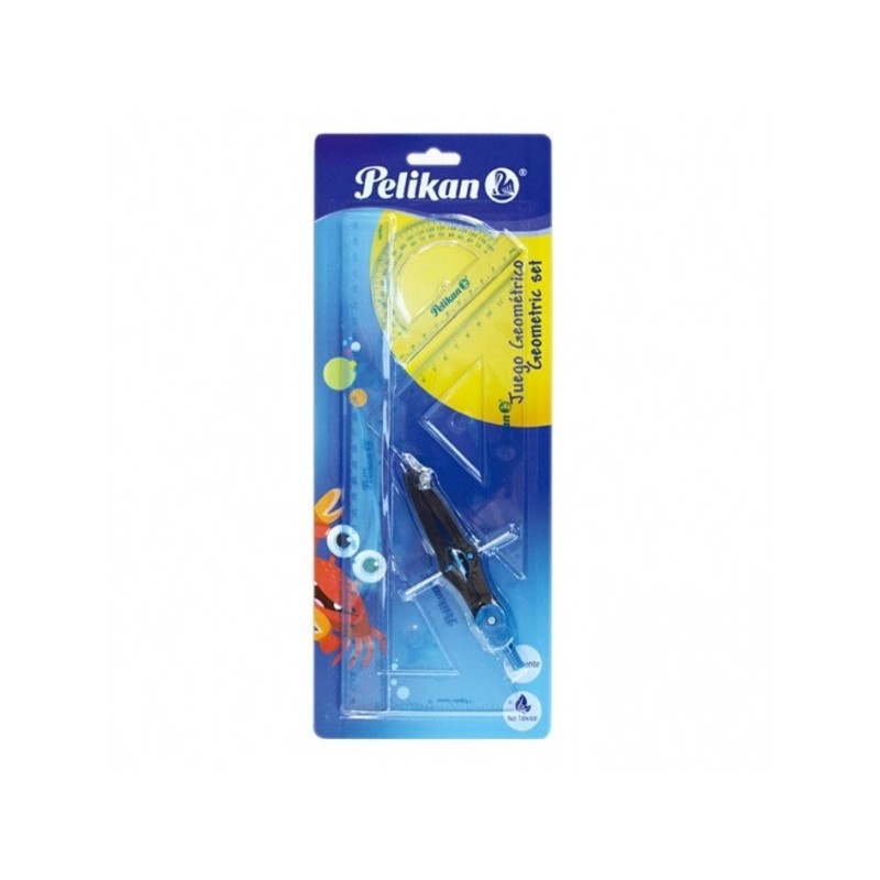 SET DE GEOMETRIA TRANSPARENTE BLISTER GEO1S/B 5 PZ
