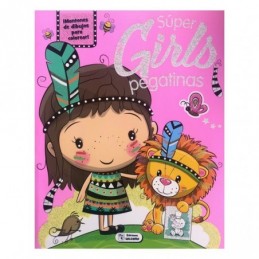 LIBRO DE PAGATINAS Y PARA COLOREAR SUPER GIRLS