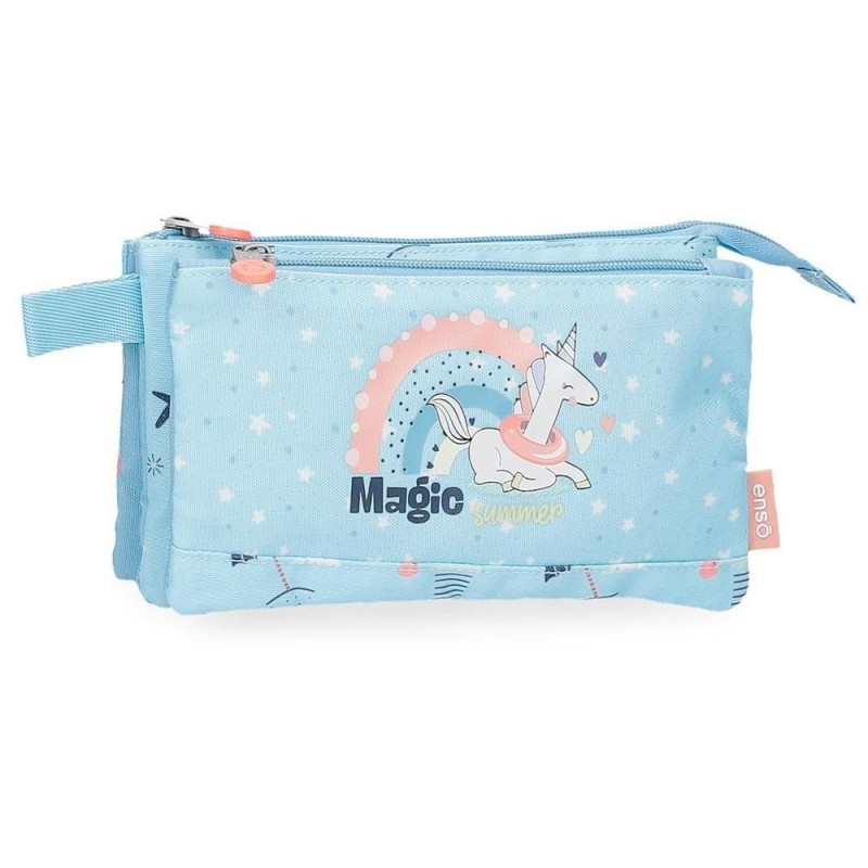 PORTATODO 3 CREMALLERAS MAGIC SUMMER AZUL