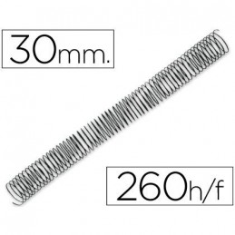ESPIRAL METALICA 5.1 30MM NEGRO PASO C/50 (260H)