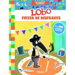 MIS PRIMERAS PEGATINAS LOBO FIESTA DE DISFRACES