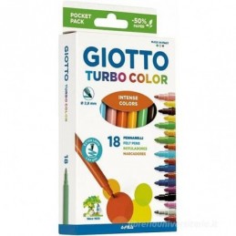 ESTUCHE DE 18 ROTULADORES GIOTTO TURBO COLOR