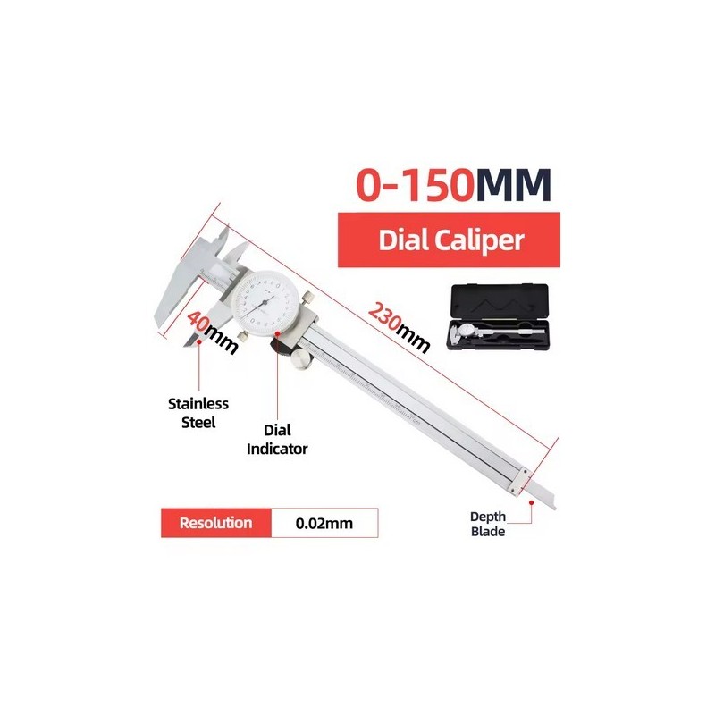 CALIBRADOR DE METAL VERNIER ALTA PRECISIÓN