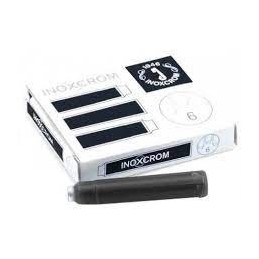 RECAMBIO PLUMA INOXCROM C/6 NEGRO