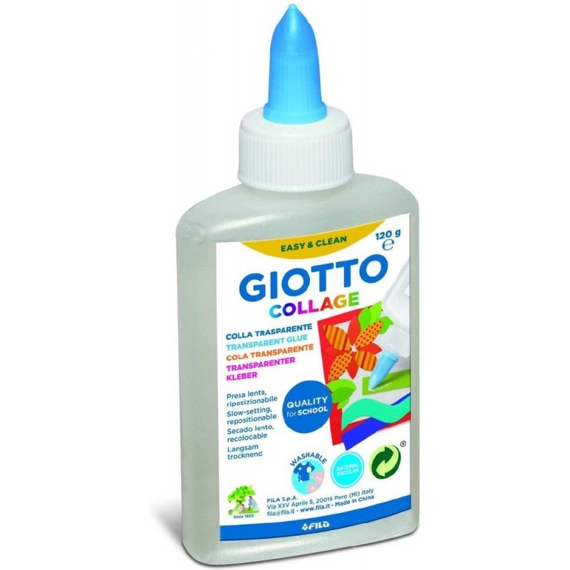 COLA LIQUIDA TRANSPARENTE GIOTTO COLLAGE 120GR