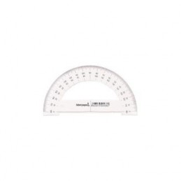 SEMICIRCULO LIDERPAPEL 10CM PLASTICO CON AGUJERO
