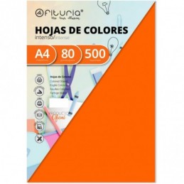 PAPEL A4 80GR P 100 NARANJA