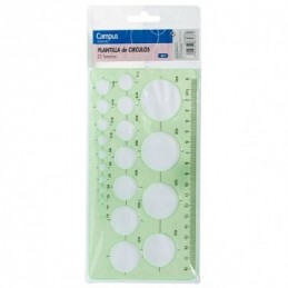 PLATILLA MAKRO CIRCULOS PLASTICO