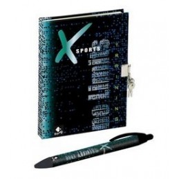 DIARIO CANDADO BOLIGRAFO XSPORTS