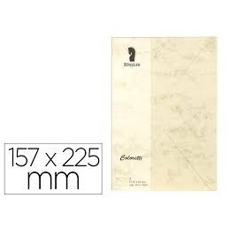 SOBRE ROSSLER COLOR MARMOL CREMA 157X225mm 5UDS