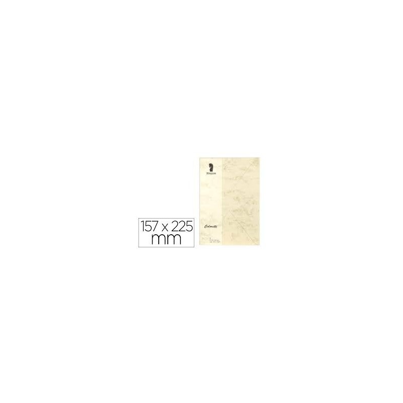 SOBRE ROSSLER COLOR MARMOL CREMA 157X225mm 5UDS