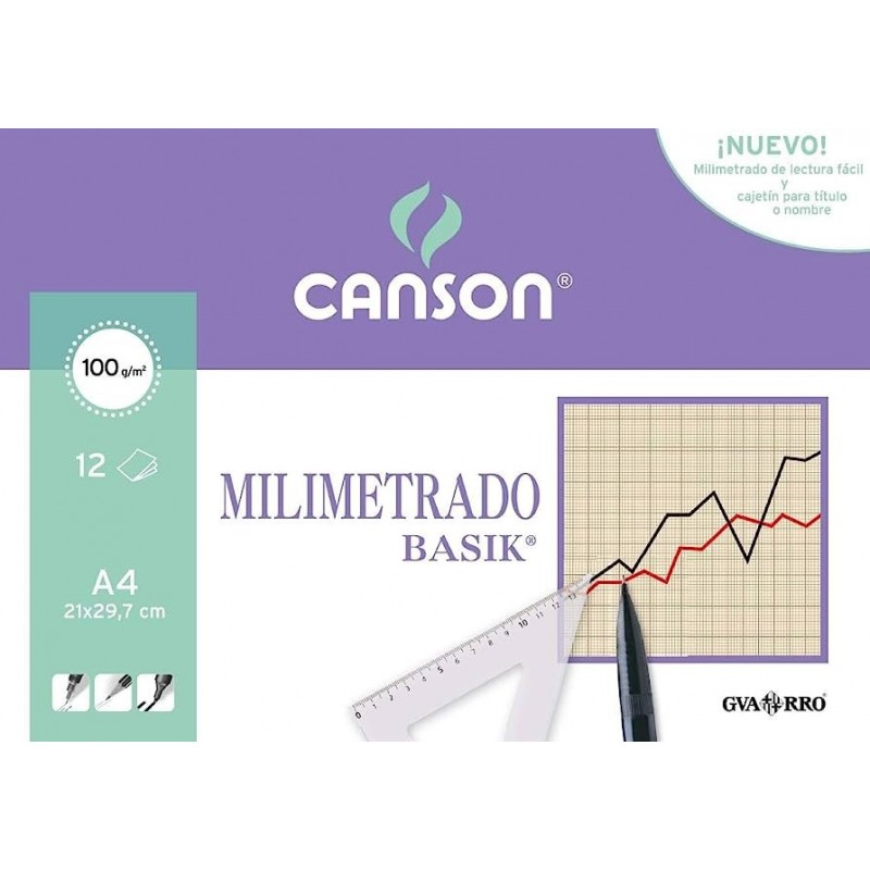 PAPEL MILIMETRADO BLOC A3/50 HOJAS