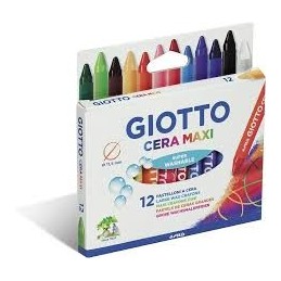 LAPICES CERA GIOTTO CAJA DE 12 COLORES