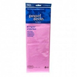 PAPEL SEDA MAKRO 10H ROSA OSCURO